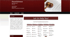 Desktop Screenshot of plourd-breeze-law.com